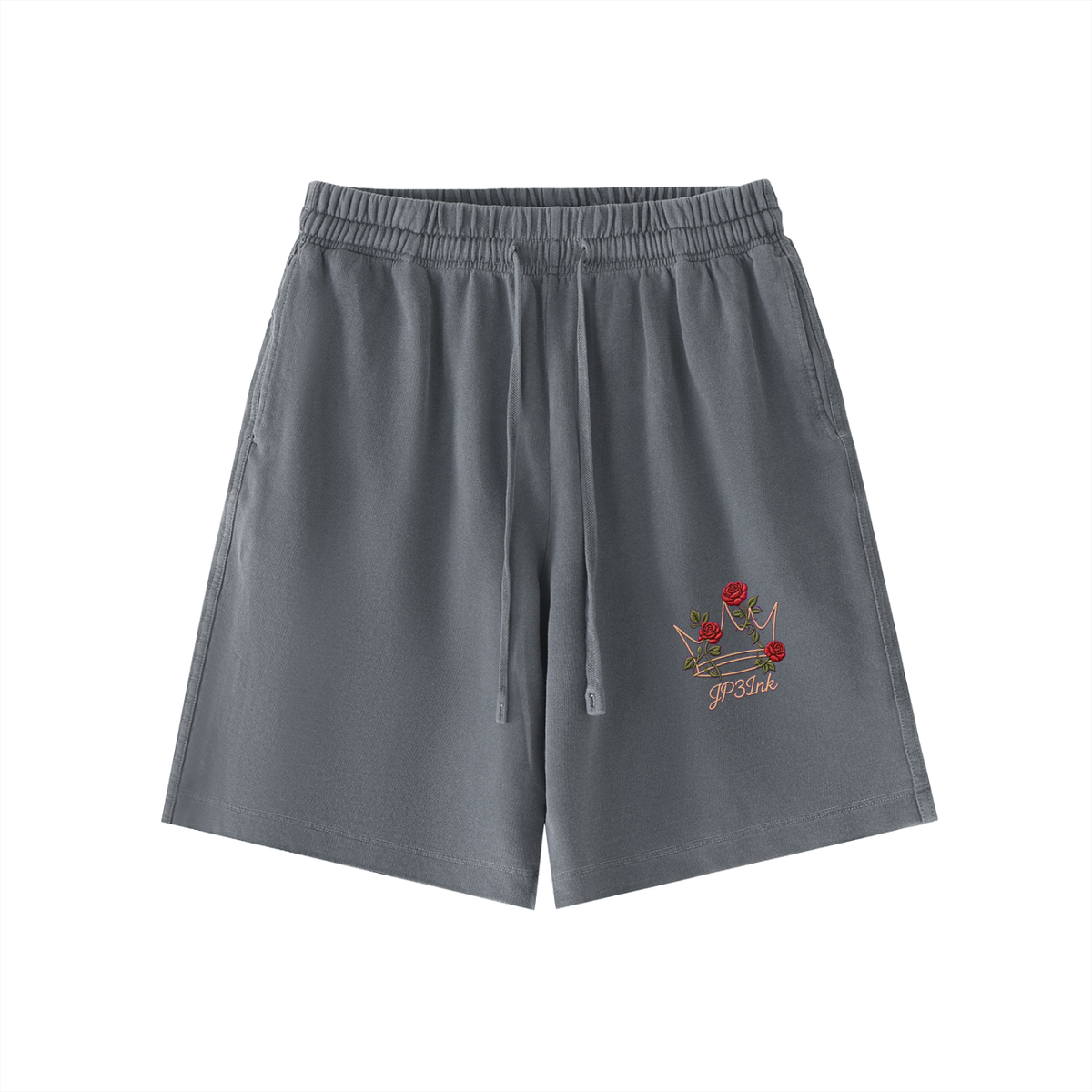Royal Bloom Vintage Wash Cotton Shorts