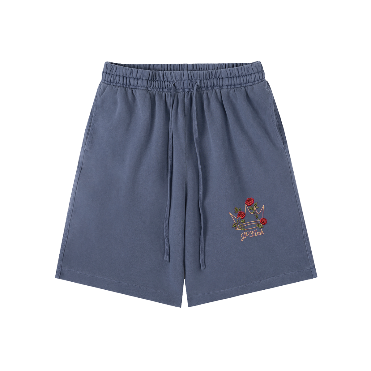 Royal Bloom Vintage Wash Cotton Shorts