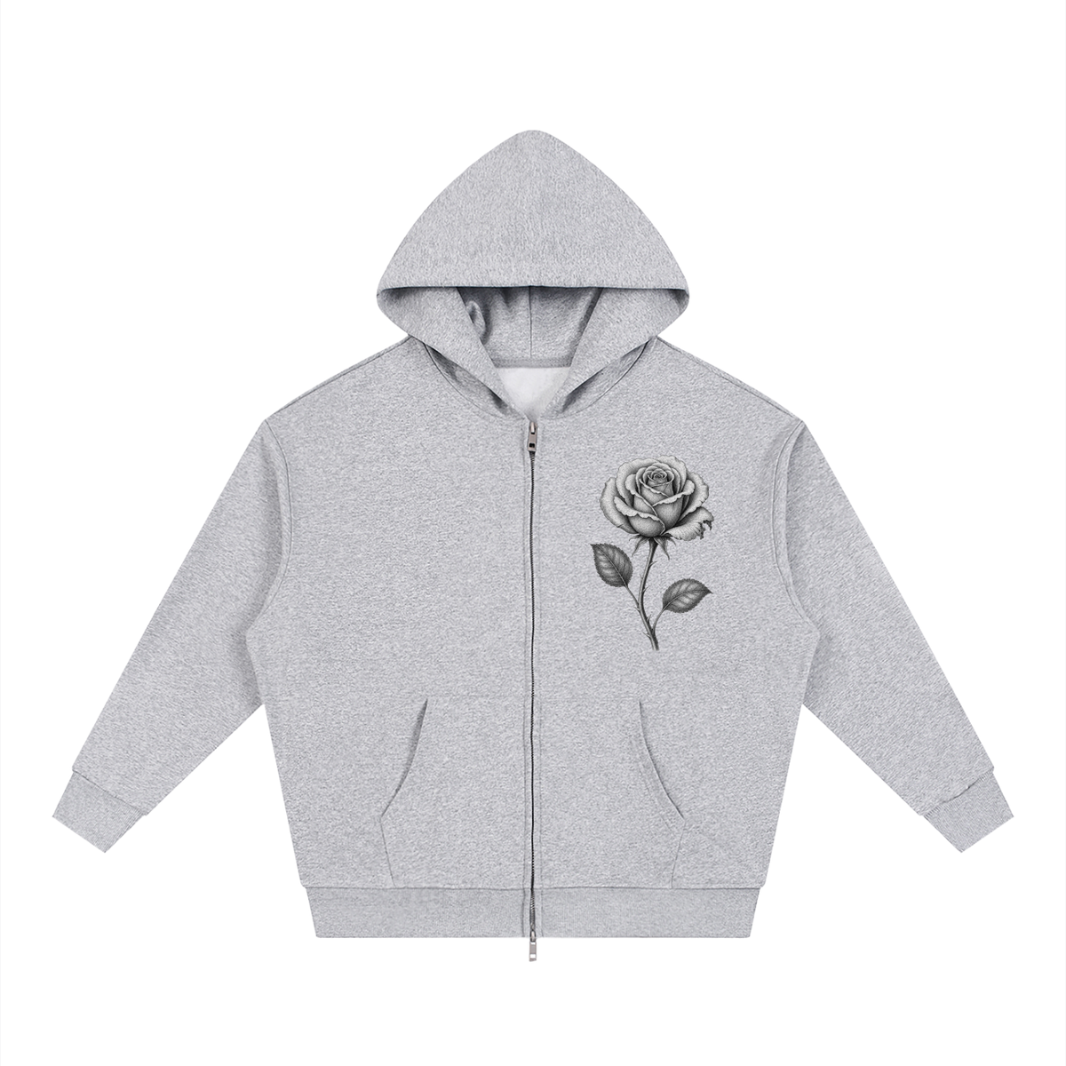 Beauty In The Damage Zip-Up Hoodie