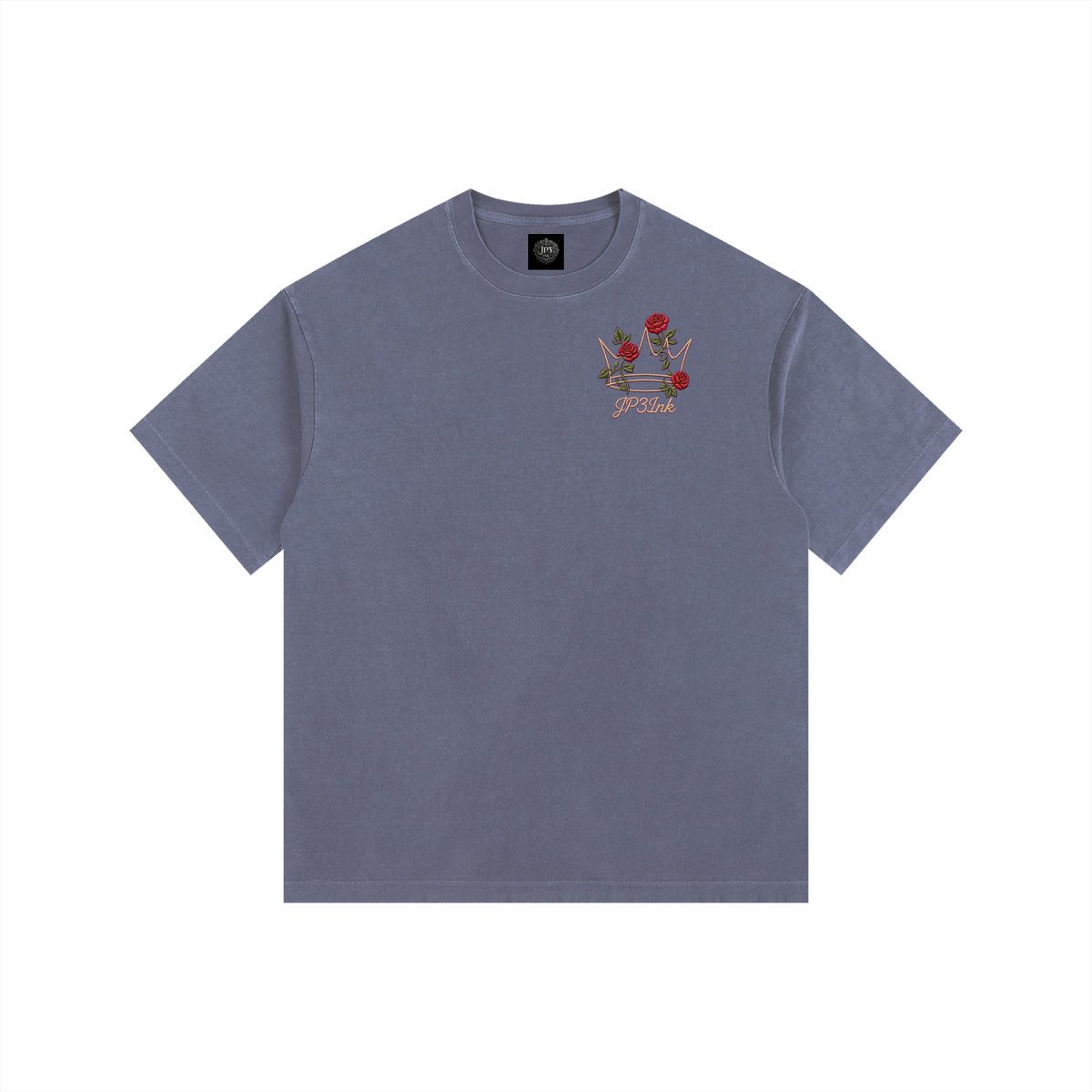Royal Bloom Vintage Washed Oversized T-Shirt