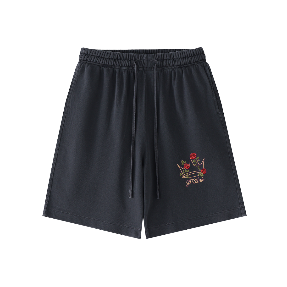 Royal Bloom Vintage Wash Cotton Shorts