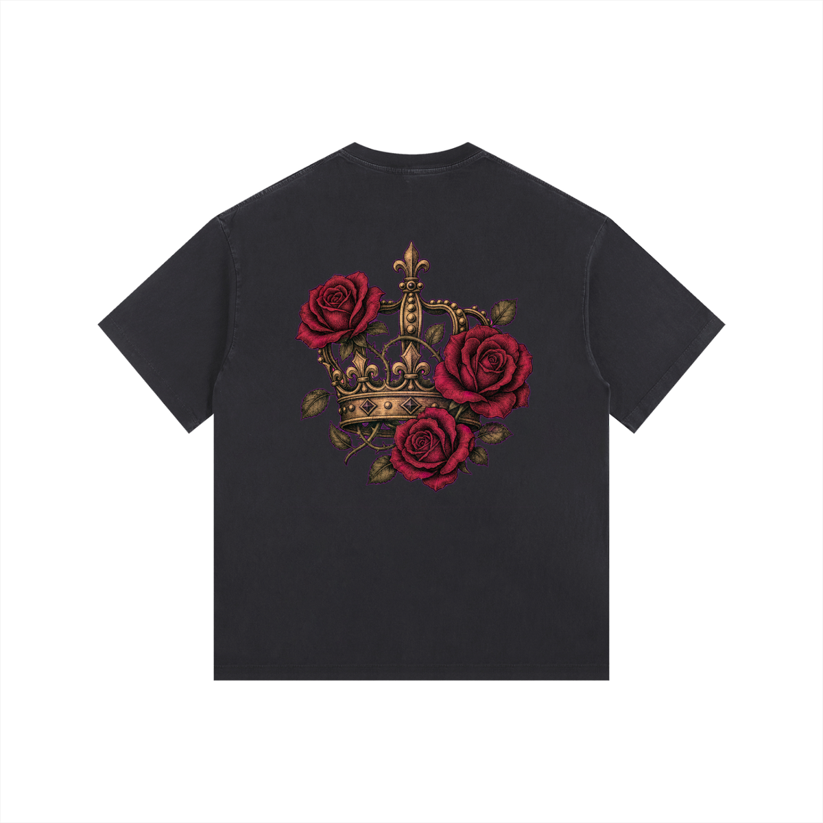 Royal Bloom Vintage Washed Oversized T-Shirt